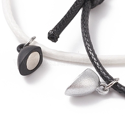 Conjunto de pulseras de pareja de corazón magnético&nbsp;BJEW-TA00162