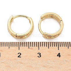 Creolen aus Messing mit hohlen Blumen&nbsp;EJEW-Z102-18G