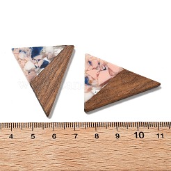 Pendentifs en résine et noyer&nbsp;FIND-R051-01B