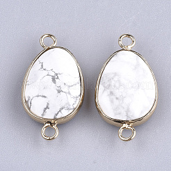 Natürliche Howlite verbindet Anschlüsse&nbsp;X-G-S344-02P
