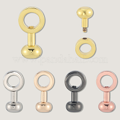 5 Stück Messingverschlüsse in 5 Farben&nbsp;FIND-SP0004-10