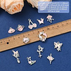 Pendenti in lega con strass e smalto&nbsp;FIND-YW0007-34