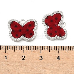 Pendentifs avec zircon cubiques à micro-pavés en laiton&nbsp;KK-C158-03D-P
