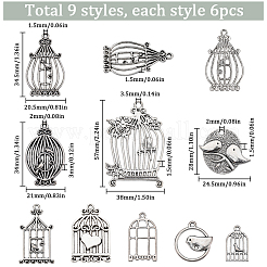 54pcs 9 pendentifs en alliage de style tibétain&nbsp;TIBEP-SC0002-65