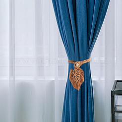 2 fermatende in macramè fatto a mano con foglie&nbsp;AJEW-CN0003-65B
