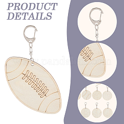 36 pz decorazioni pendenti in legno&nbsp;AJEW-CN0007-02A