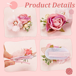 10 stücke 10 arten simulation blume tuch alligator haar clips&nbsp;PHAR-GA0001-01