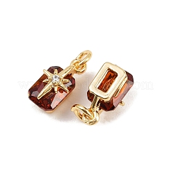 Pendentifs en laiton zircon cubique pavé&nbsp;X-KK-H078-33G-03