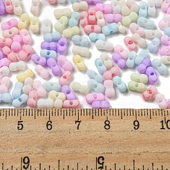 Perline di semi di vetro satinato opaco color macaron&nbsp;X-SEED-K009-12B-01