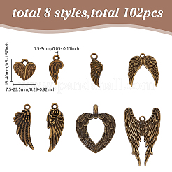 8 styles de pendentifs en alliage de style tibétain&nbsp;FIND-AR0005-89