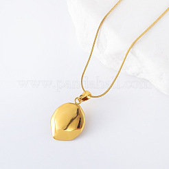 Collier élégant avec pendentif en forme de feuille double couche en acier inoxydable et perles en plastique pour femme&nbsp;PM8297