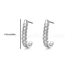 925 Ohrstecker aus Sterlingsilber mit Moissanit-Pavé für Damen&nbsp;ZZ2573
