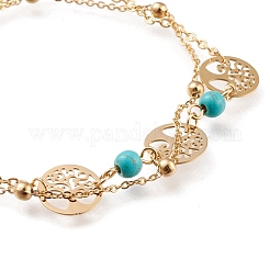 Bracelets multibrins en acier inoxydable 304&nbsp;STAS-D152-04G