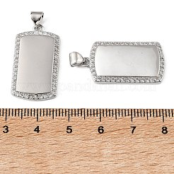 Pendentifs en laiton zircon cubique transparent&nbsp;KK-H279-01P