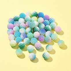 50pcs 5 Farben nachgemachte Perlenacrylperlen&nbsp;OACR-FS0001-62B