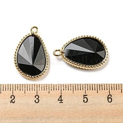 Anhänger aus natürlichem Obsidian mit Facettenschliff&nbsp;G-M431-14G-01