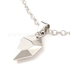 Ensembles de colliers pendentif coeur en alliage de placage de crémaillère&nbsp;NJEW-B081-08A