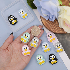 10 Stück 5 Farben Pinguin Lebensmittelqualität umweltfreundliche Silikon Fokalperlen&nbsp;SIL-GO0001-13