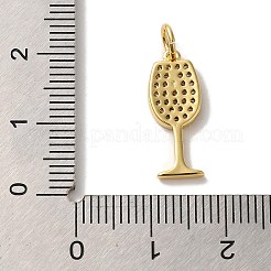 Messing Micro Pave kubische Anhänger&nbsp;LS-KK-U027-07G-01