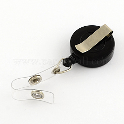 Kunststoff-Clip-on versenkbare Ausweisinhaber&nbsp;AJEW-R037-03