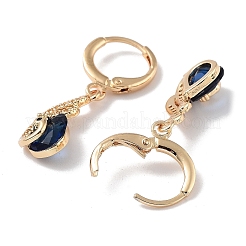 Orecchini pendenti a leva in ottone dorato&nbsp;EJEW-L269-042G