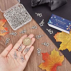 100 pièces pendentifs en alliage de style tibétain&nbsp;TIBE-SC0004-56AS-RS