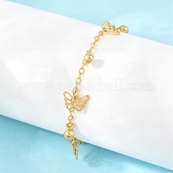 Fußkettchen mit Charms aus Edelstahl 304&nbsp;BJEW-D458-03G