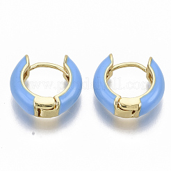 Laiton Huggie boucles d'oreilles&nbsp;EJEW-S209-01B