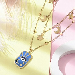 Collar de acero inoxidable 304 con colgante de ojo&nbsp;STAS-Z105-02G