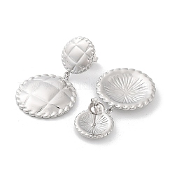 Boucles d'oreilles pendantes en acier inoxydable 304 anti-ternissement&nbsp;EJEW-H115-35P
