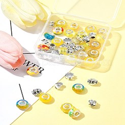 DIY-Sets zum Herstellen europäischer Perlen aus Legierung und Harz im tibetischen Stil&nbsp;DIY-FS0006-78B