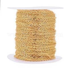 Catene portacavi ovali piatte in ottone&nbsp;CHC025Y-01-G