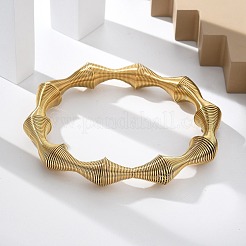 Bracciali elastici in acciaio inossidabile 304 per donna&nbsp;LS-BJEW-P315-02C-G