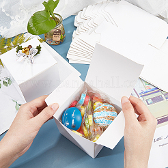 Caja de papel kraft creativa plegable&nbsp;CON-WH0062-04A