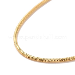 Halsketten mit viereckiger Schlangenkette aus Messing&nbsp;MAK-L009-05G