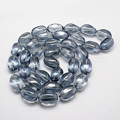 Perline ovali di cristallo&nbsp;X-GLAA-F017-A01