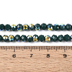 Ab farbig plattierte Stränge aus undurchsichtigen GlasUnterlegscheiben&nbsp;EGLA-T029-4mm-09L