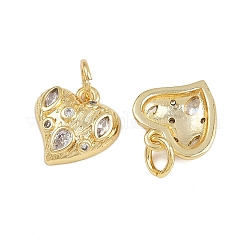 Pendentifs avec zircon cubiques à micro-pavés en laiton&nbsp;KK-A269-05G