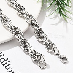 Colliers à chaîne en acier inoxydable 304 pour femmes et hommes&nbsp;NJEW-A033-04B-P