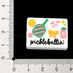 Silikonperlen im Pickleball-Design&nbsp;SIL-A012-03A