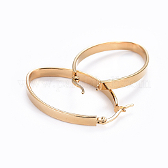 Orecchini a cerchio in acciaio inossidabile 304&nbsp;EJEW-L232-003A-G
