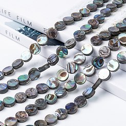 Natürliche Abalone Muschel / Paua Muschel Perlen Stränge&nbsp;SSHEL-G003-5-8x3mm
