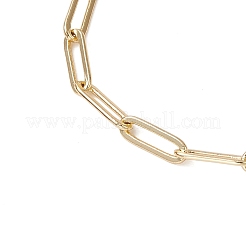 12 Stück Sternbild-Charm-Armbänder aus Messing mit Büroklammerketten für Frauen&nbsp;BJEW-JB11256