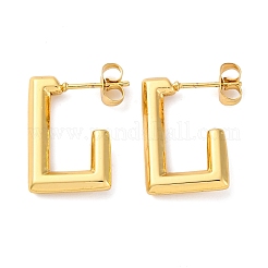 Orecchini a bottone in acciaio inossidabile 304 per donna&nbsp;EJEW-L296-033G-02