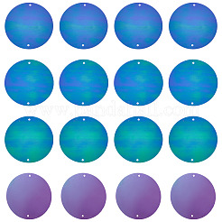 150 Stück schillernde PVC-Paillettenglieder in Regenbogenfarben&nbsp;FIND-TA0008-10C