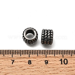 Europäische Rohrperlen aus Edelstahl 304&nbsp;STAS-D382-15AS