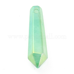 Galvanisieren Sie spitze Anhänger aus natürlichem Quarz&nbsp;G-B017-04