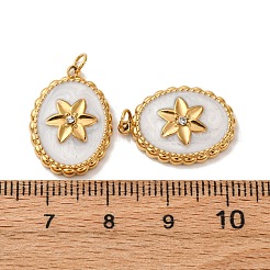 Pendentifs en acier inoxydable 304 émaillés&nbsp;STAS-U061-50G