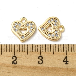 Pendentifs avec zircon cubiques à micro-pavés en laiton&nbsp;KK-H460-47G