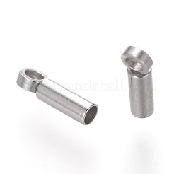 Emembouts de cordon en acier inoxydable 201 résistants au ternissement&nbsp;STAS-P118-07